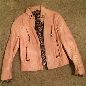 Unique pink and leopard jacket